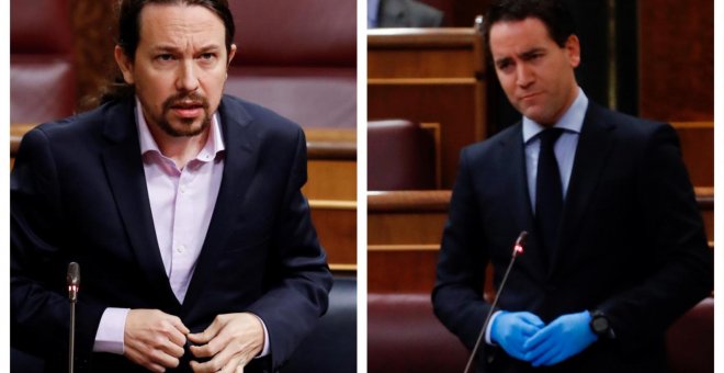 Iglesias, al PP, que vuelve a mencionar los escraches y el comunismo: "Aléjense de Vox y vuelvan a la Constitución"