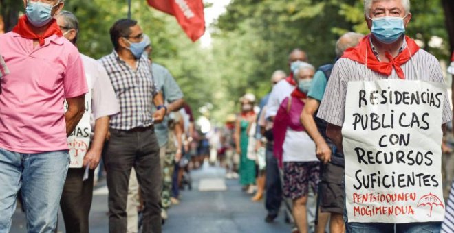 El movimiento vasco de pensionistas pone el foco en la "dramática" situación de las residencias