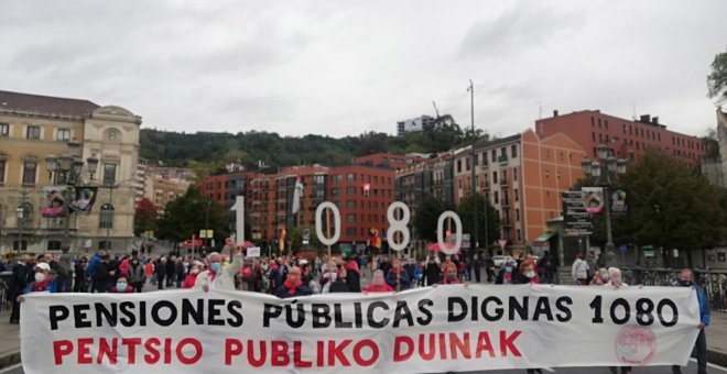 El movimiento de pensionistas vascos intensifica sus movilizaciones en otro otoño caliente