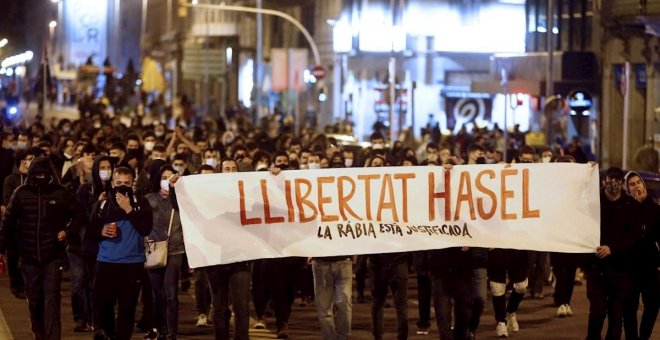Restablecida la circulación en la AP-7 en Girona tras haber sido cortada como protesta en defensa de Hasél
