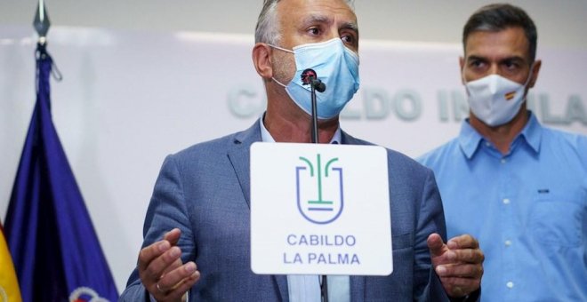 El presidente de Canarias dice que La Palma accederá a fondos de la UE porque los daños superarán los 400 millones