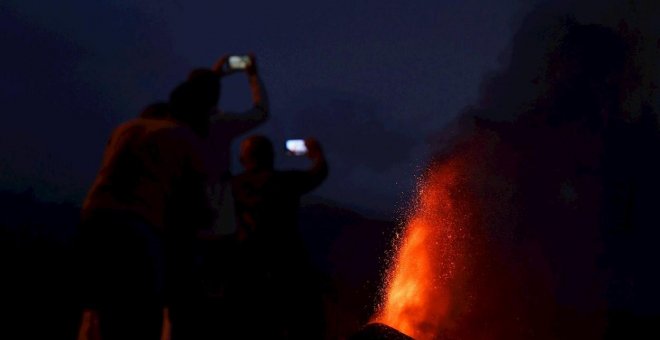 Señal en directo del volcán de La Palma