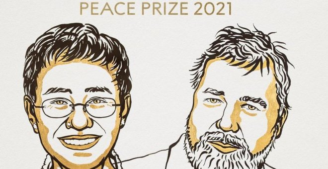 Maria Ressa y Dmitry Muratov, Premio Nobel de la Paz "por sus esfuerzos para salvaguardar la libertad de expresión"