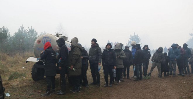 La ONU lleva ayuda a los migrantes de la frontera polaco-bielorrusa