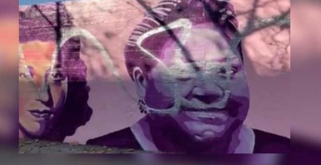 Vuelven a vandalizar el mural feminista de Ciudad Lineal