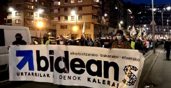 Sare protagoniza la manifestación por los derechos de los presos de ETA que la Audiencia Nacional rehusó prohibir