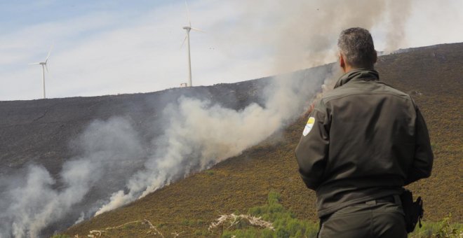 Extinguido el incendio en Palas de Rei (Lugo) que ha afectado a 182 hectáreas