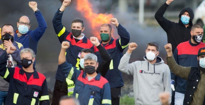 Primera jornada de huelga en el sector del metal en Bizkaia: 52.000 trabajadores reclaman una subida salarial