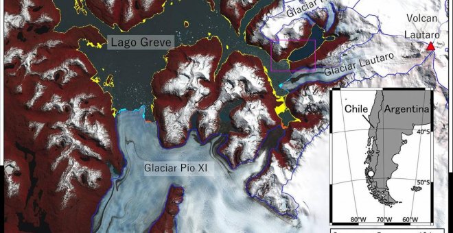 Los satélites GRACE captaron el vaciado masivo de un lago proglacial en la Patagonia chilena