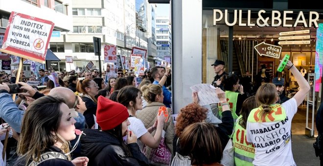 Las dependientas de Inditex en A Coruña convocan otra huelga en víspera de Nochebuena