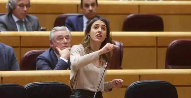 Irene Montero acusa al PP de "liderar la ofensiva" contra la ley del 'solo sí es sí'