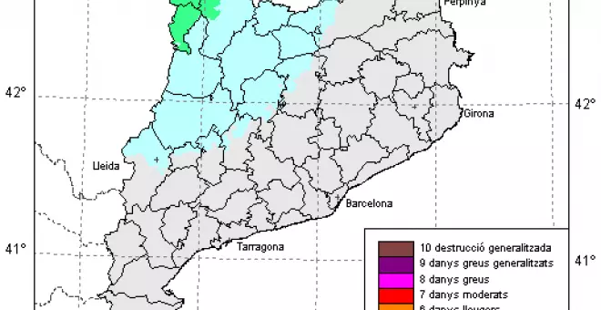 Un terratrèmol de magnitud 4,3 amb epicentre al departament francès dels Alt Pirineus és percebut a Catalunya