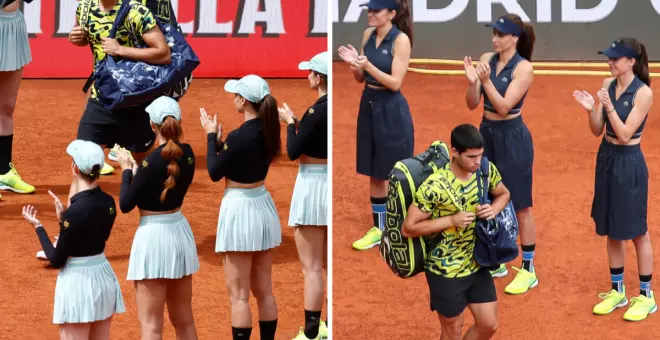 El Open de Tenis de Madrid cambió el atuendo sexista de las recogepelotas en la última jornada