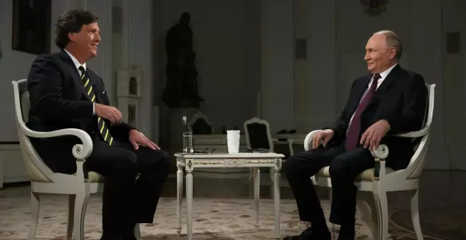 Putin se despacha con el periodista ultra amigo de Abascal: "La paz depende de Washington"