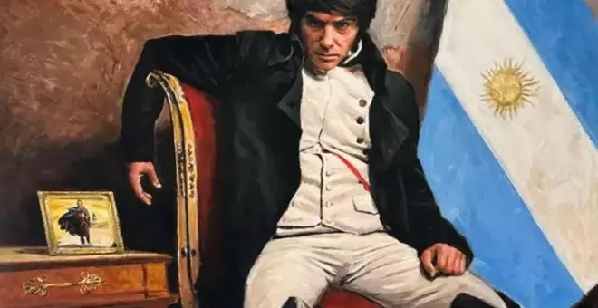 Javier Milei difunde una imagen en la que aparece retratado como Napoleón Bonaparte