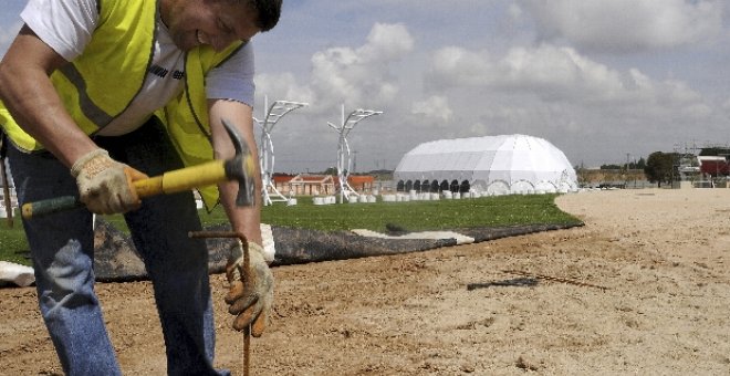 "La ciudad del rock" de Arganda, casi a punto para albergar el Rock in Río-Madrid