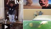 Charlie Sheen cambia el agua helada por 10.000 dólares en efectivo y otros vídeos