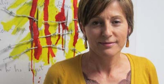 La presidenta de la la Assemblea Nacional Catalana denuncia: "Estamos en el punto de mira"