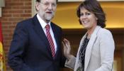 Rajoy trasladó el "sé fuerte" de Bárcenas a Barcina, acorralada por la corrupción