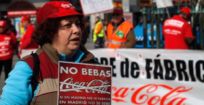CCOO no firmará el acuerdo con Coca-Cola mientras los cierres estén sobre la mesa
