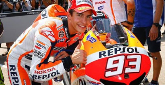 Marc Márquez se rompe el peroné haciendo Dirt Track