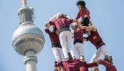 5.000 'castellers' reivindican la consulta catalana en Europa