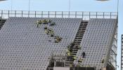 Brasil aún no ha acabado de construir el estadio que inaugurará hoy el Mundial