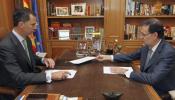 Felipe VI mantiene un primer despacho de algo más de una hora con Rajoy