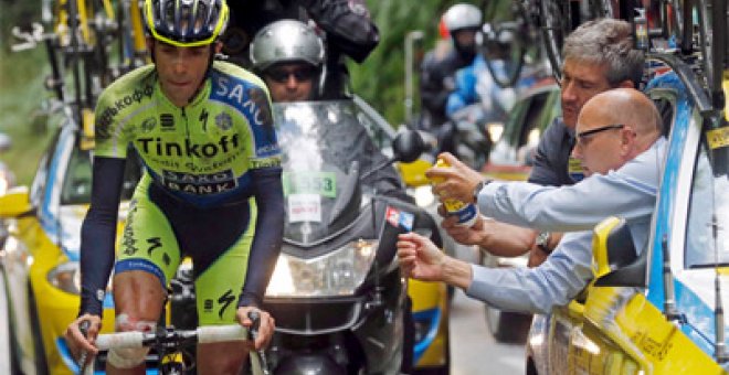 Contador se cayó en el Tour a 76,8 kilómetros por hora