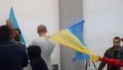Antifascistas expulsan a ultras ucranianos que querían reventar un acto en la Complutense