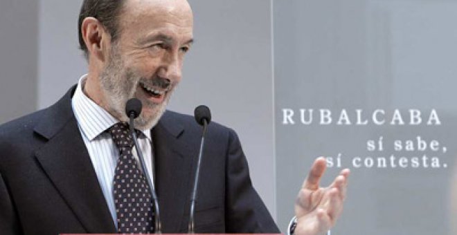 Rubalcaba culpa al PP de que sólo haya un debate electoral