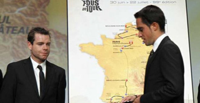 Contador: "El recorrido favorece a Evans"