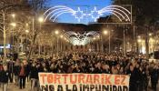 Manifestación contra la absolución de los guardias civiles condenados por torturas