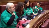 Las camisetas verdes entran en el Congreso de los Diputados