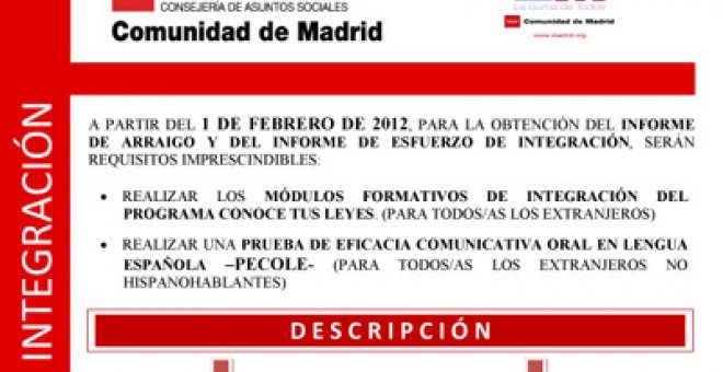 Madrid exige prueba de idioma para obtener la residencia
