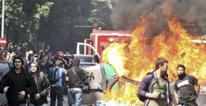 En libertad los cuatro detenidos por los disturbios del 29-M en Barcelona