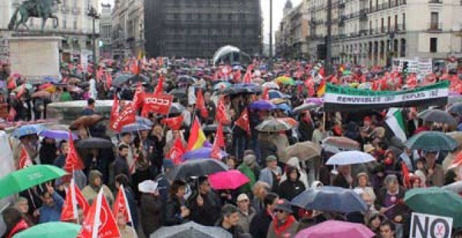 "La clase trabajadora se moja, pero no se arruga"