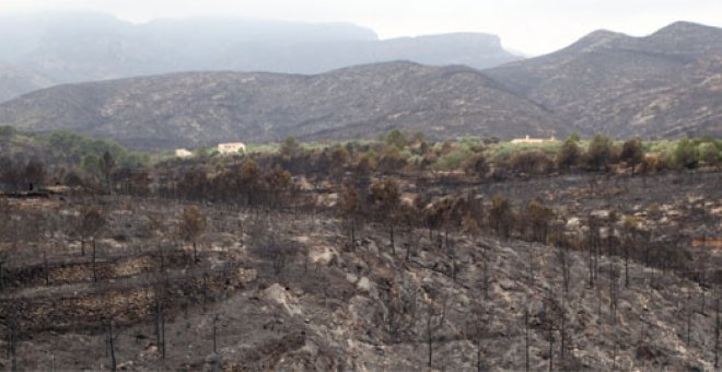 El incendio de Rasquera, controlado tras arrasar 3.000 hectáreas