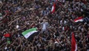 Protesta masiva en la plaza Tahrir contra la sentencia de Mubarak