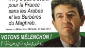 La octavilla que Le Pen atribuyó a Mélenchon: "No hay futuro para Francia sin árabes ni bereberes"