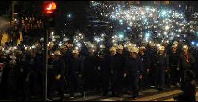 Marcha multitudinaria contra los recortes del carbón en León