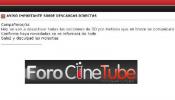 CineTube borra sus enlaces de descargas acosado por la Ley Sinde