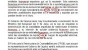 La carta de De Guindos pidiendo el rescate, con errores