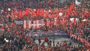 Comienza en Madrid la manifestación que pone fin a la huelga general