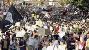 Miles de personas arropan a los parados a su llegada a Madrid