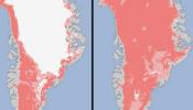 El hielo superficial de Groenlandia se derritió en cuatro días