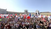 Manifestación masiva en Lisboa contra la política económica de austeridad
