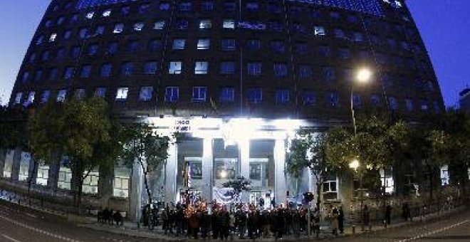 Enfermos, escolares y amas de casa "hacen huelga" en Madrid