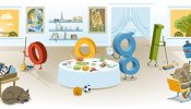 Google recibe el año con 'doodle' listo para estrenar