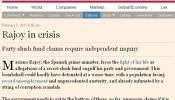 El 'Financial Times' ve un Rajoy "en crisis" que enfrenta la "batalla de su vida" por el 'caso Bárcenas'